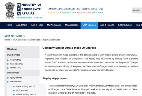 mavc register login password|Ministry Of Corporate Affairs .